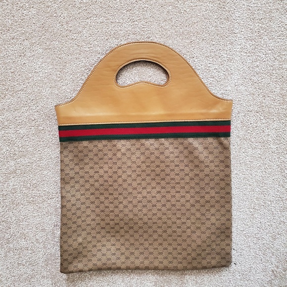 Vintage Gucci Tote Shopper Handbag - Picture 2 of 7